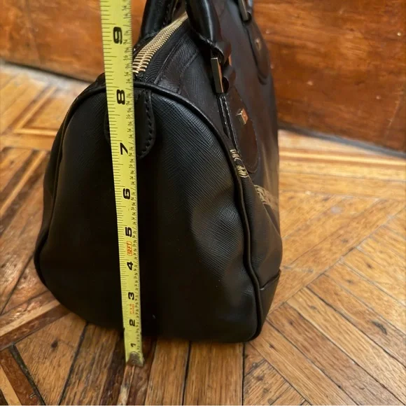 L.A.M.B. Gwen Stefani Lamb Graphic Satchel Handbag Black Y2K - Picture 16 of 17